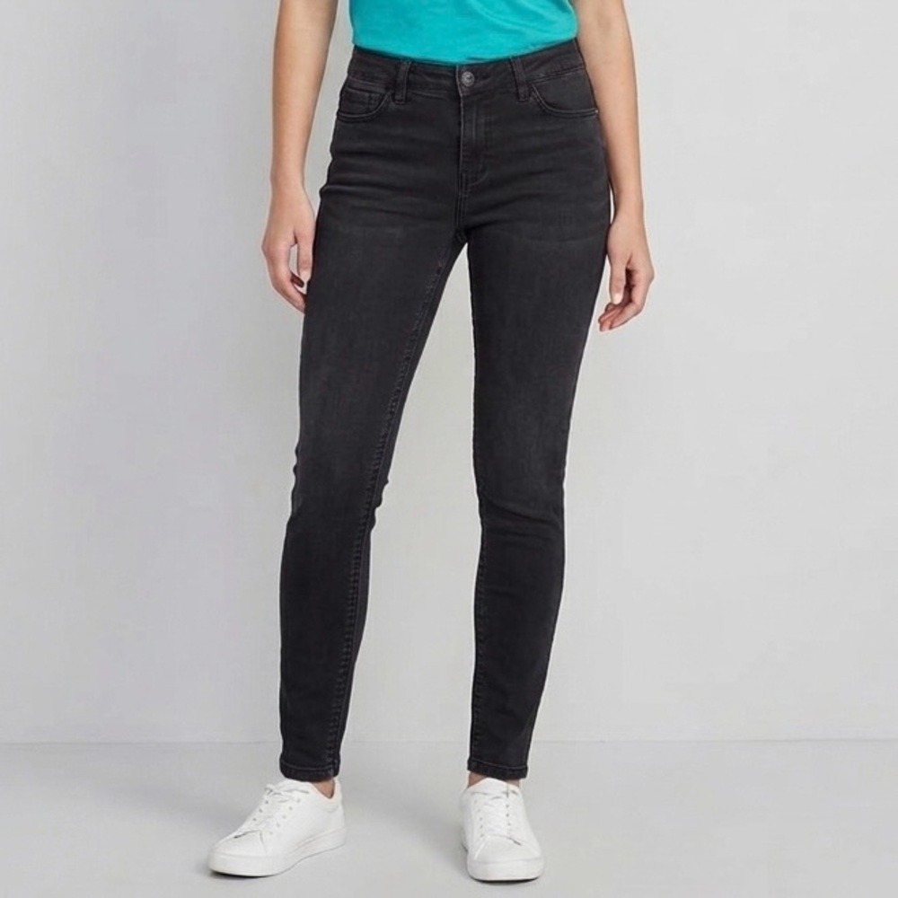 MyStyle Black Stretchy Mid Rise Skinny Denim Jeans Size 10 Regular